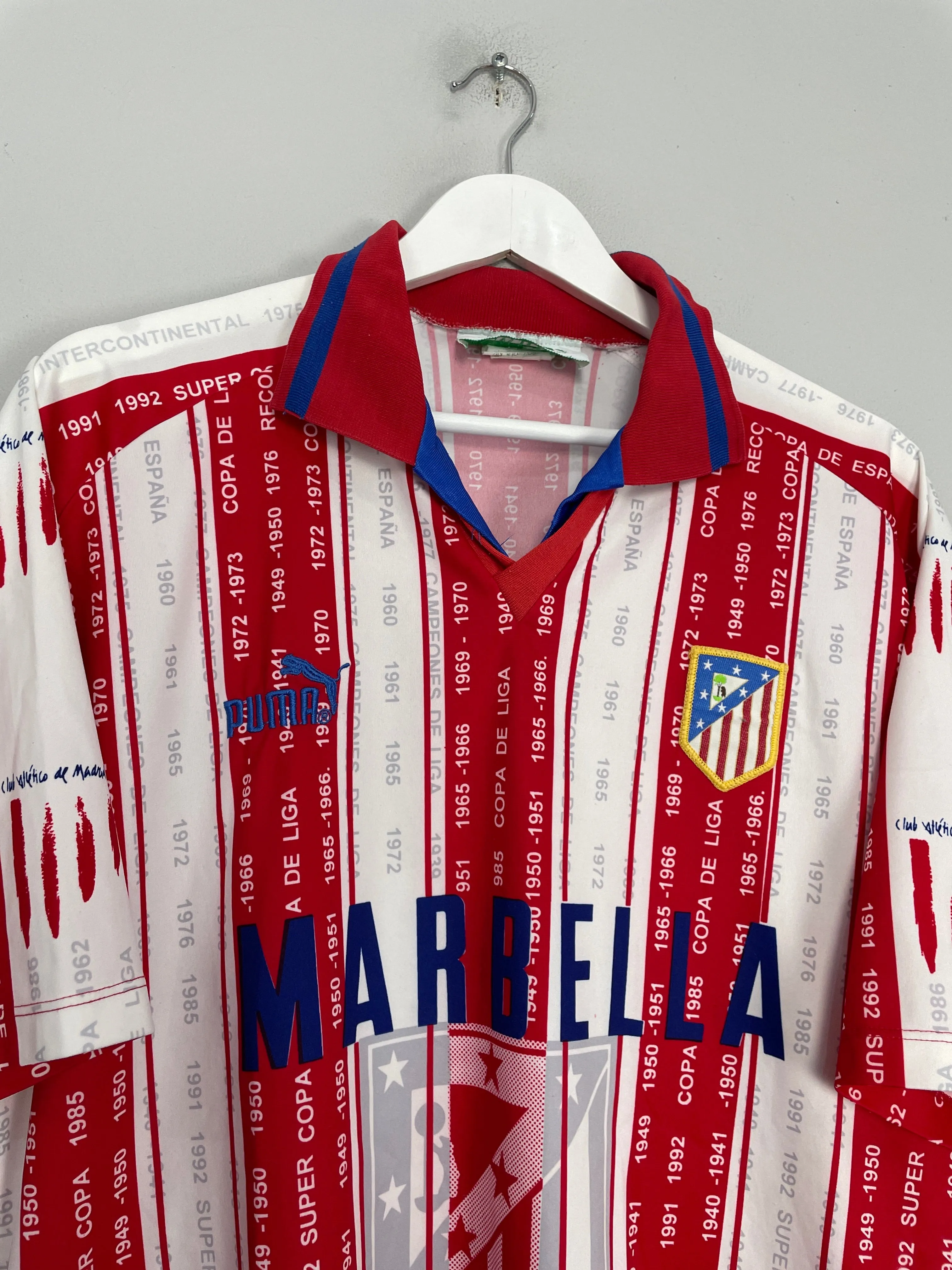 1995/96 ATLETICO MADRID HOME SHIRT (L) PUMA