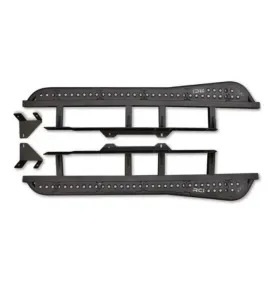 2016-23 Toyota Tacoma RCI Offroad Rock Sliders 20 Degree Angle - Satin Black Powdercoat
