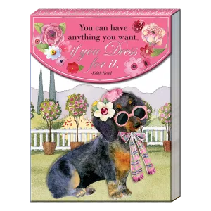 3 x 4 Note Pad  Dog You Can Have Anything You Want 42377