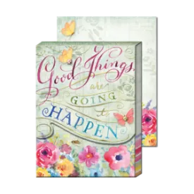 3 x 4 Note Pad Inspirational Good Things Happen  42697