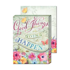 3 x 4 Note Pad Inspirational Good Things Happen  42697