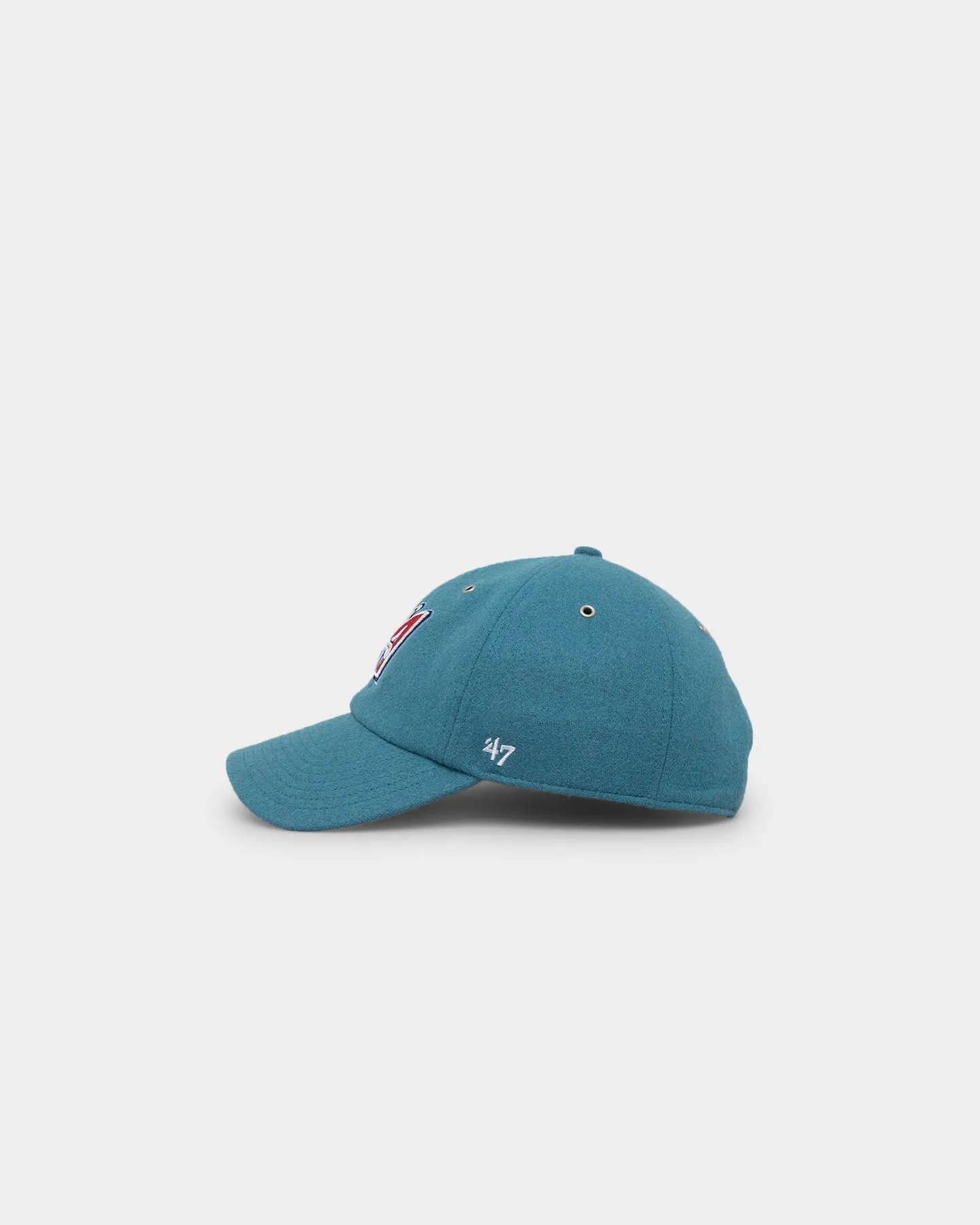 47 Brand Los Angeles Angels Wooly '47 Clean Up Strapback Columbia