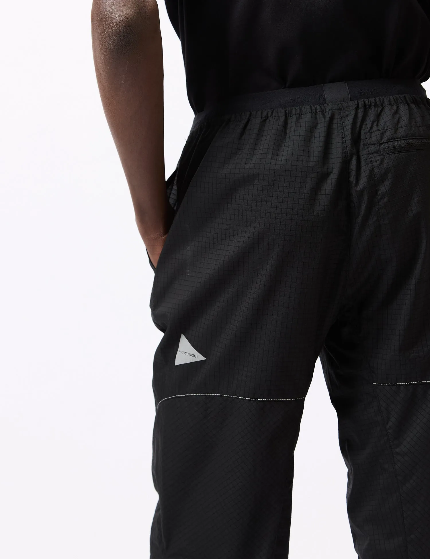 and Wander Breath Rip Light Pants - Black