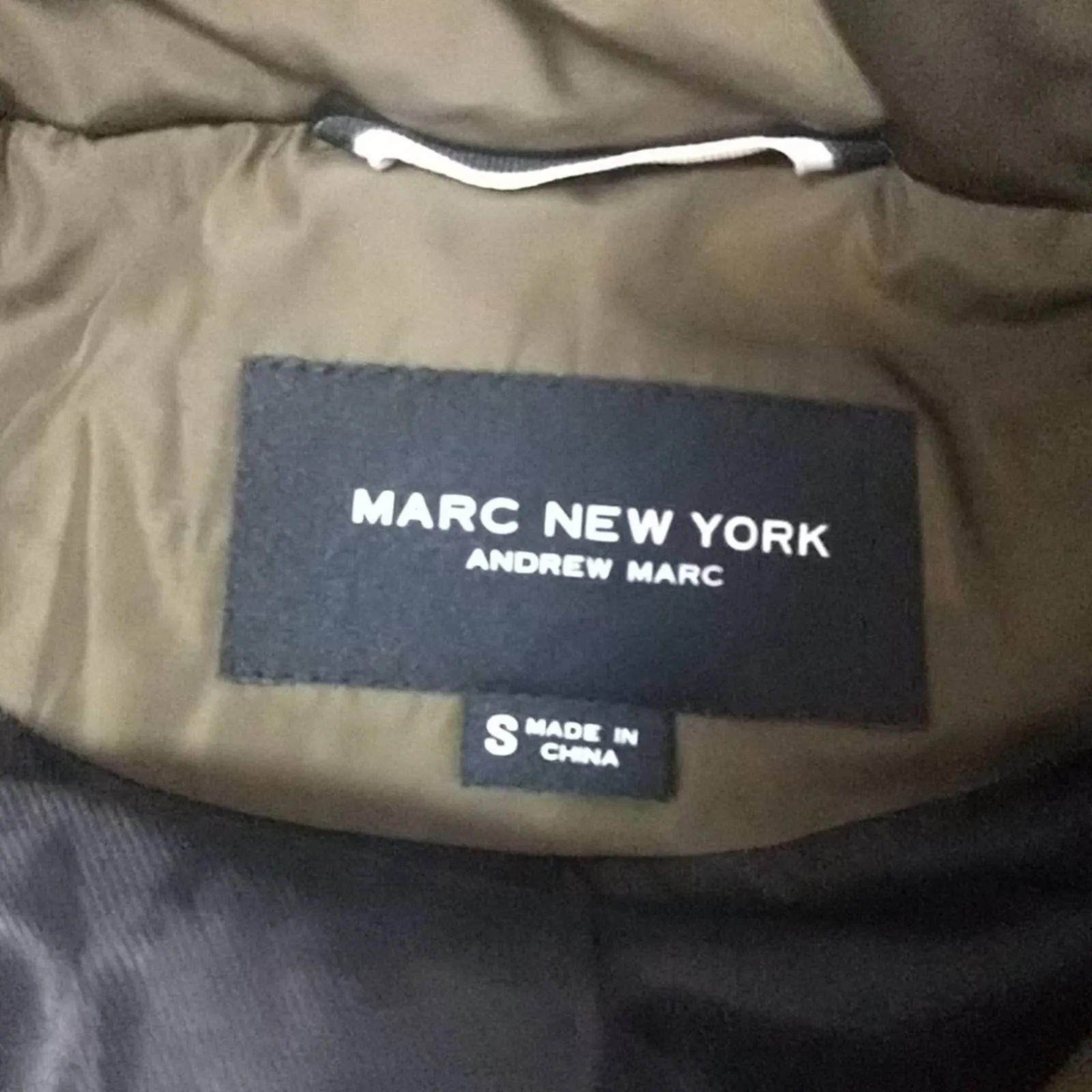 Andrew Marc Down Faux Fur Astoria Parka Coat Small