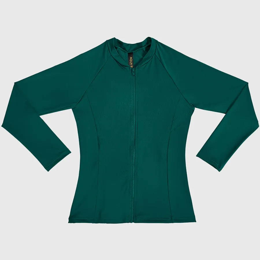 Aqua Blu Pre-Teens Long Sleeve Rash Vest AG2181SS - Stepping Stones Jade
