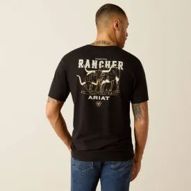 Ariat Men's Black American Rancher Short Sleeve Tee 100522018