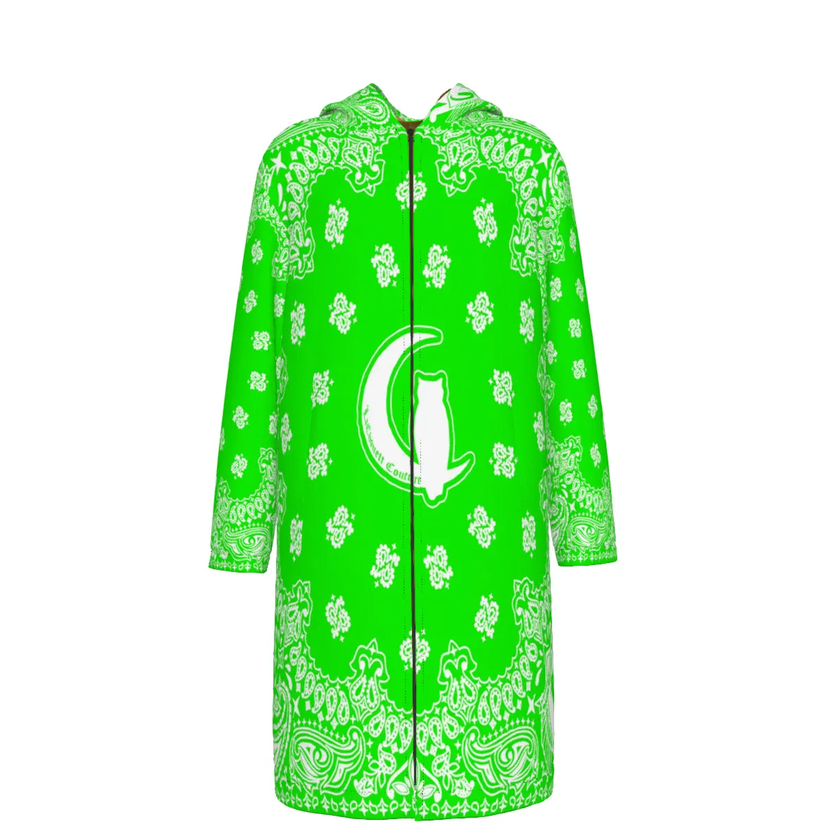 BANDANA GREEN Long Fleece Windbreaker