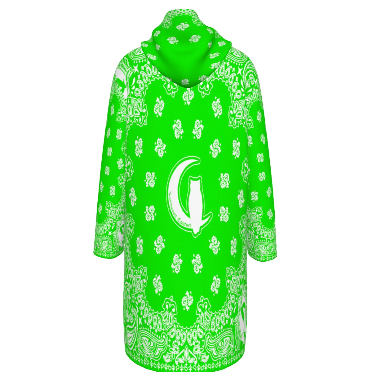BANDANA GREEN Long Fleece Windbreaker