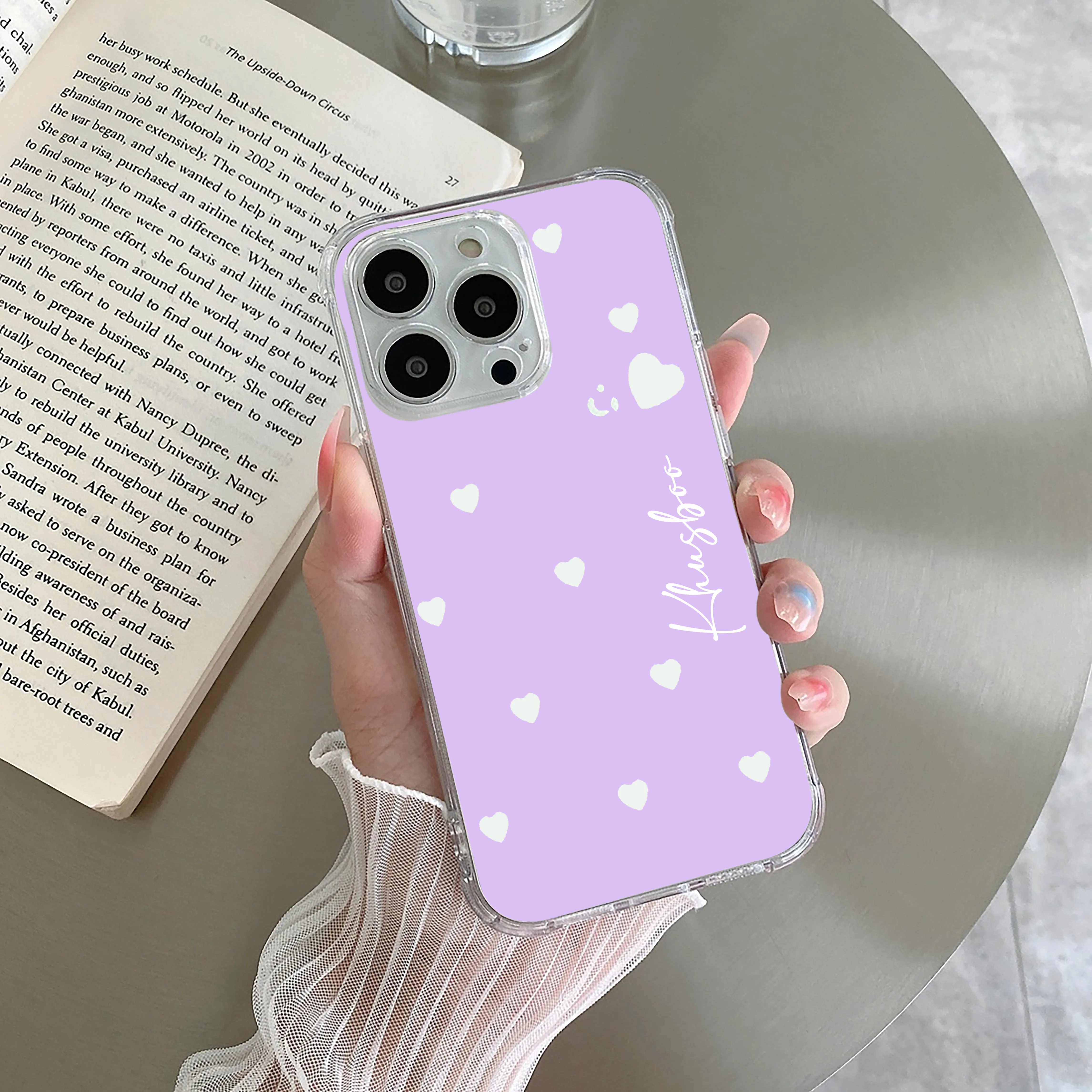 Be Loved Customize Transparent Silicon Case Purple For Vivo