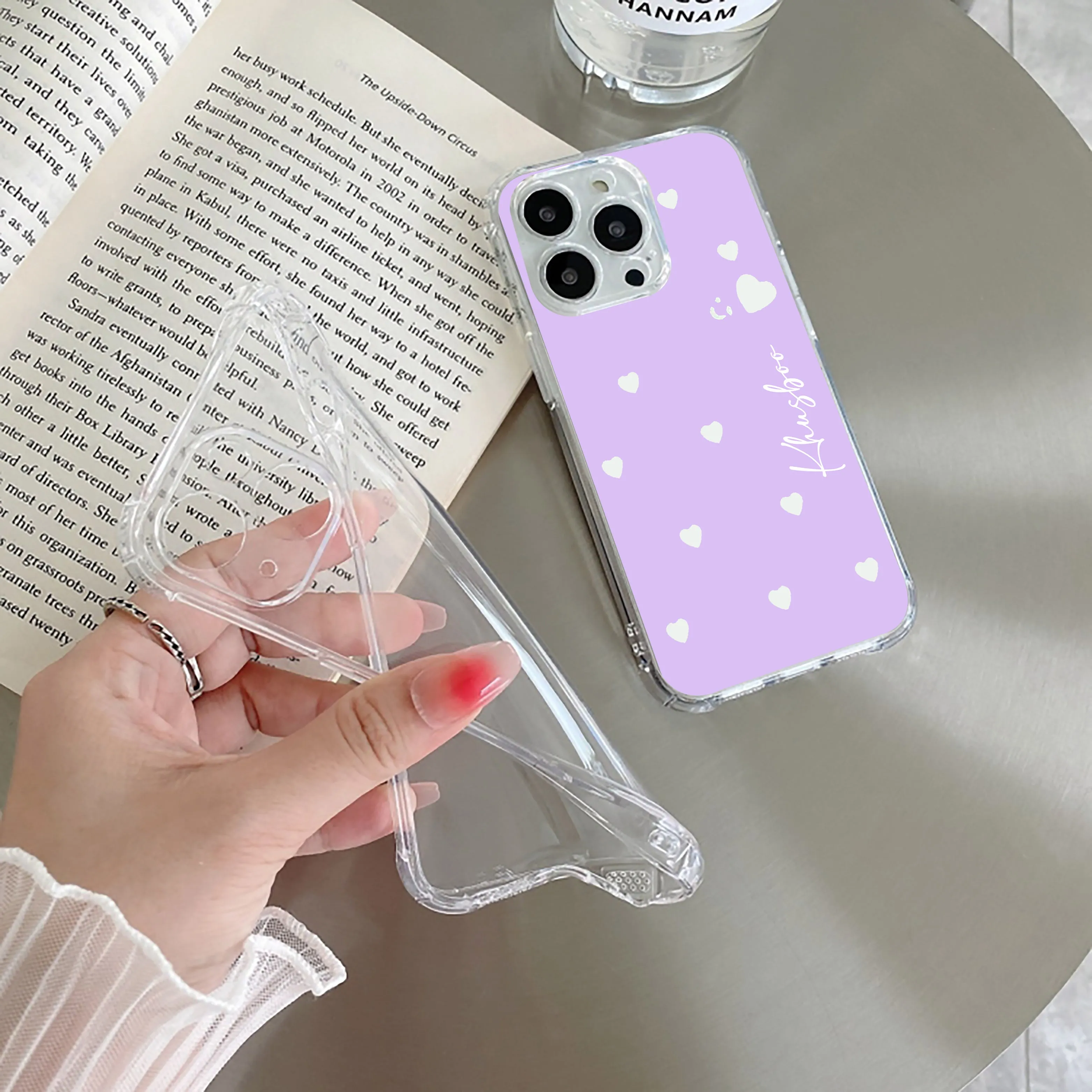Be Loved Customize Transparent Silicon Case Purple For Vivo