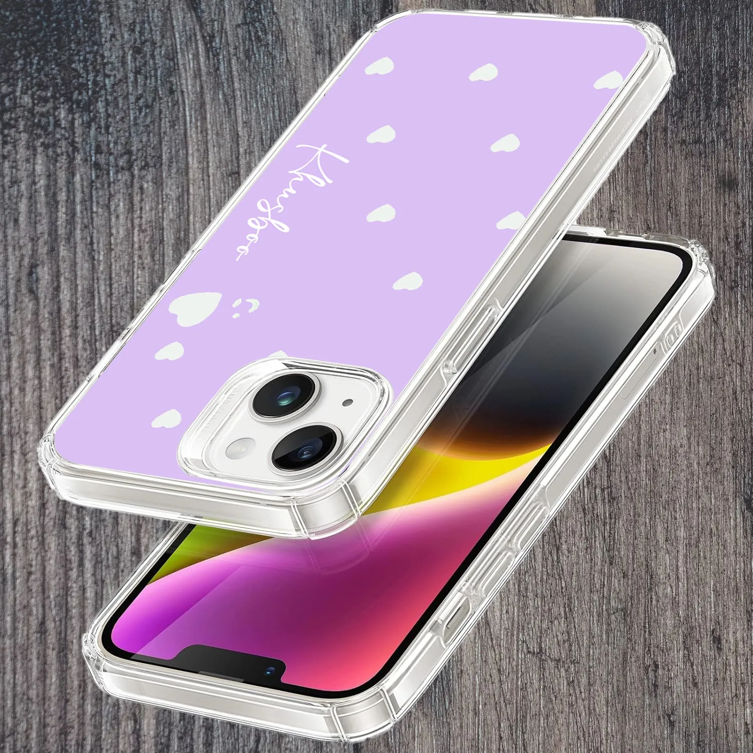Be Loved Customize Transparent Silicon Case Purple For Vivo