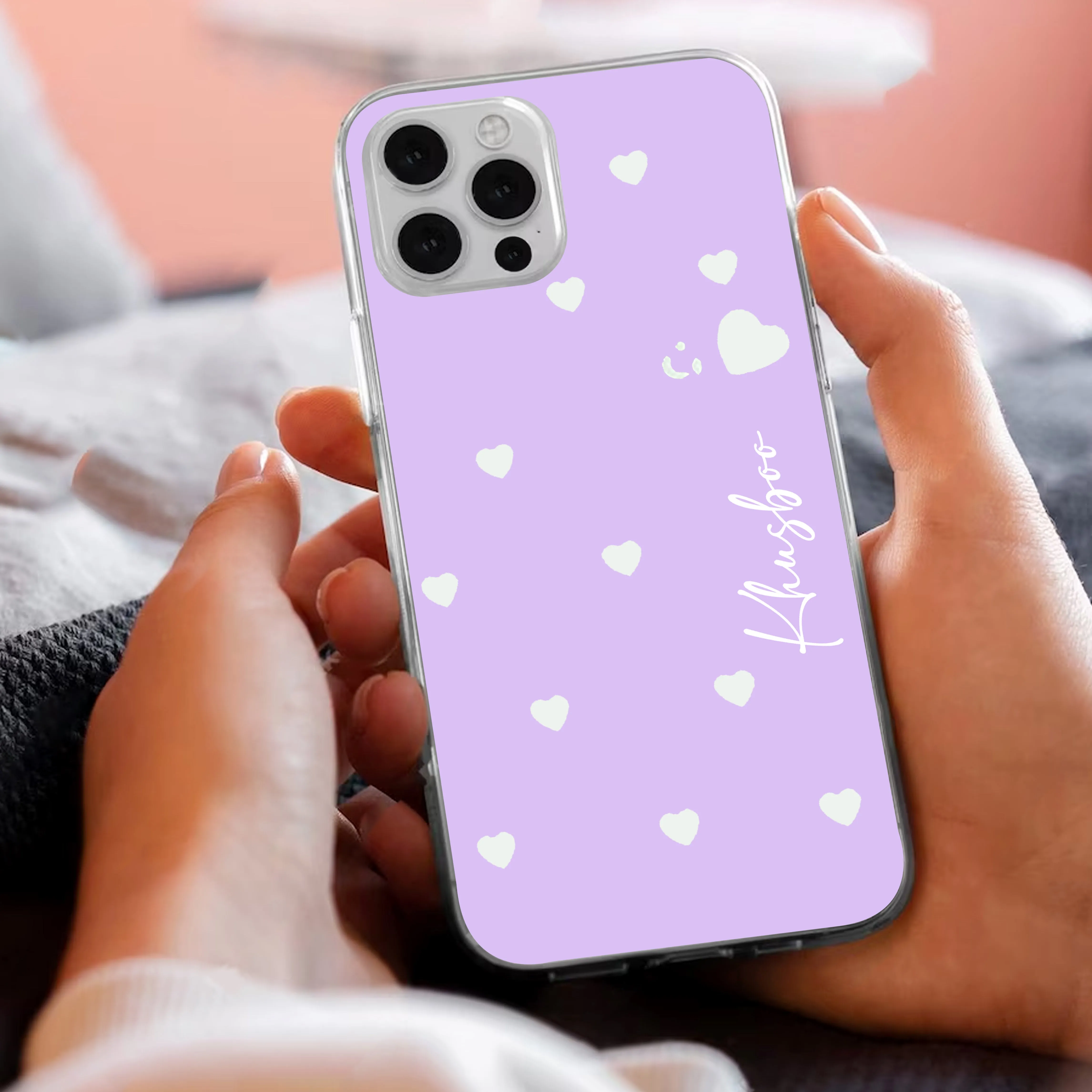 Be Loved Customize Transparent Silicon Case Purple For Vivo