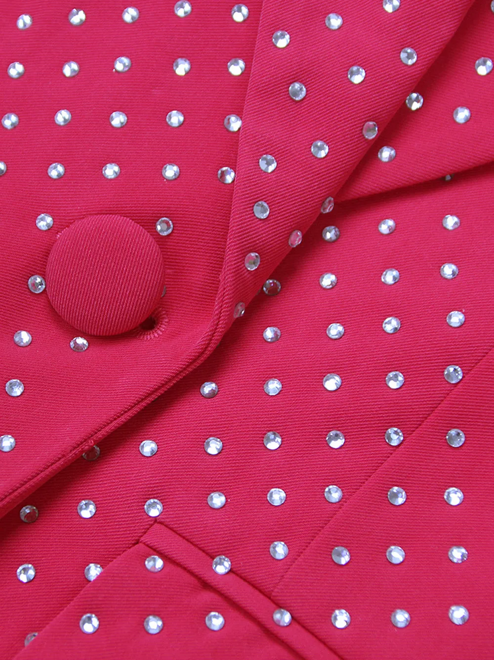BIANELLE Blazer, Top & Pants Set in Fuchsia