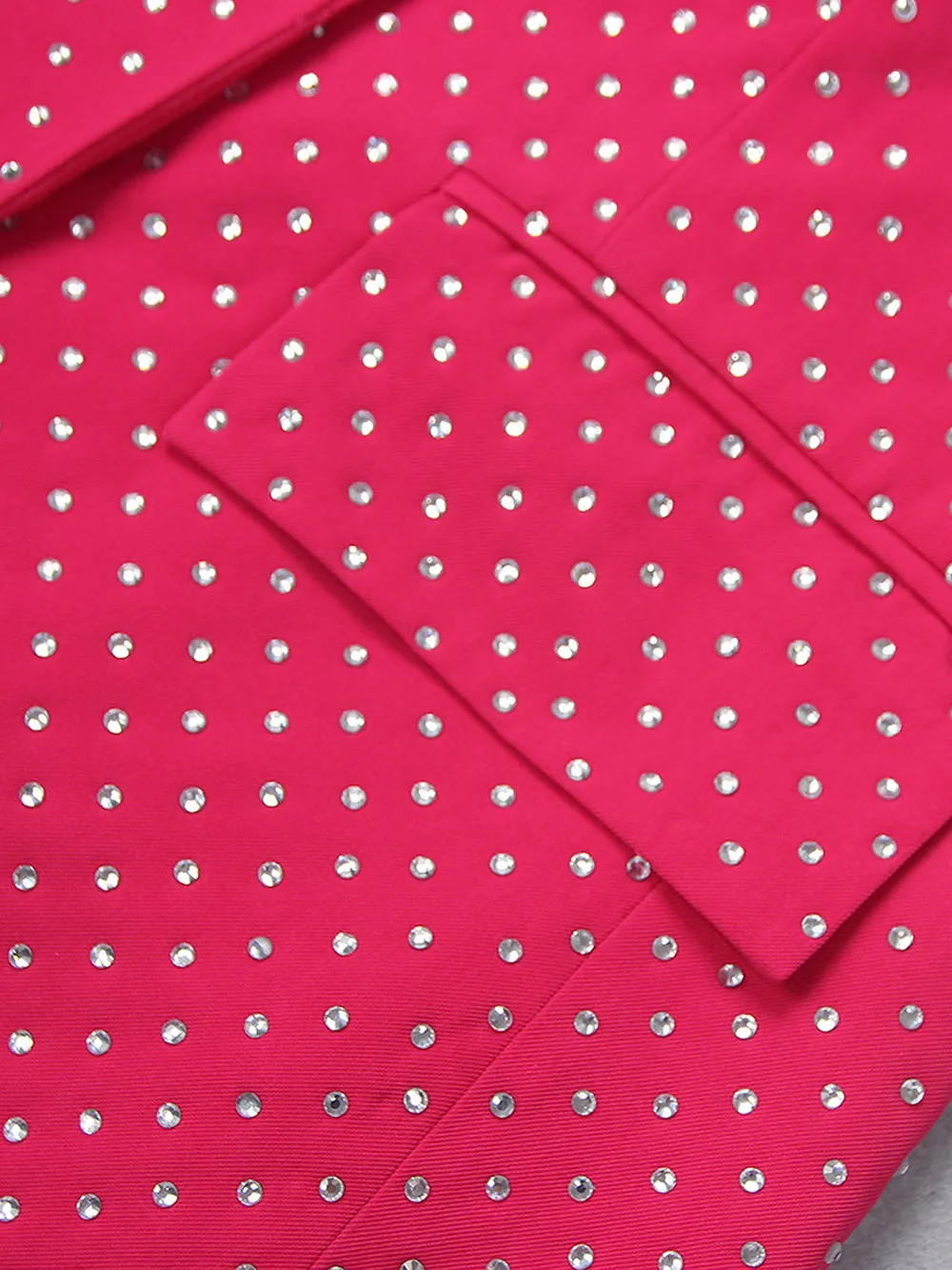 BIANELLE Blazer, Top & Pants Set in Fuchsia