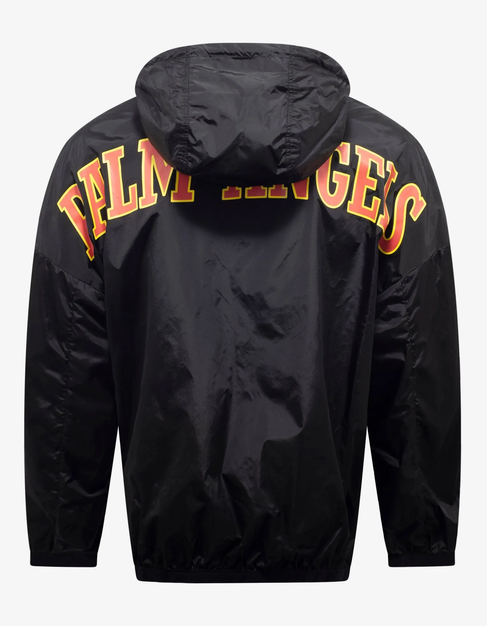 Black New College Logo Print Windbreaker -