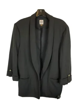 Blazer By Anne Klein In Black, Size: Xl