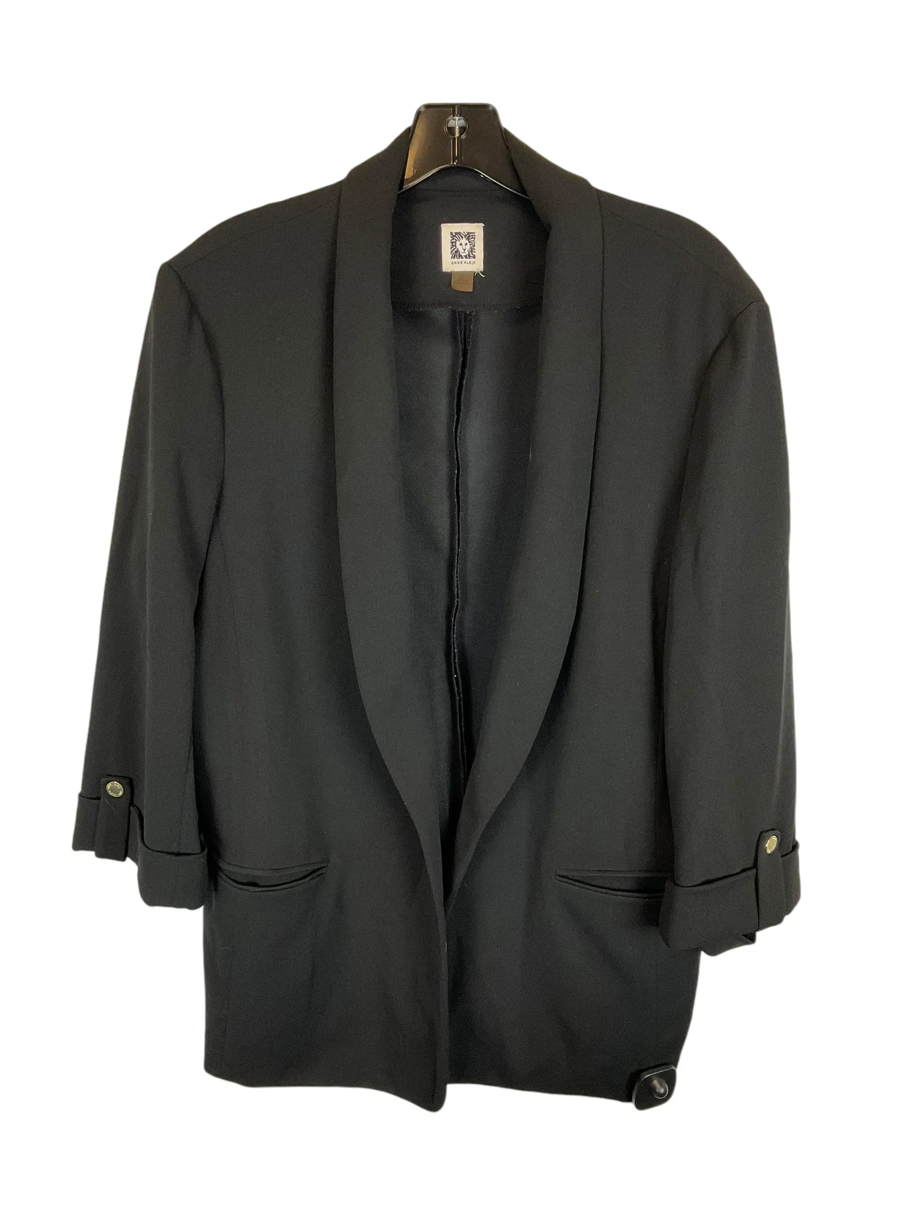 Blazer By Anne Klein In Black, Size: Xl