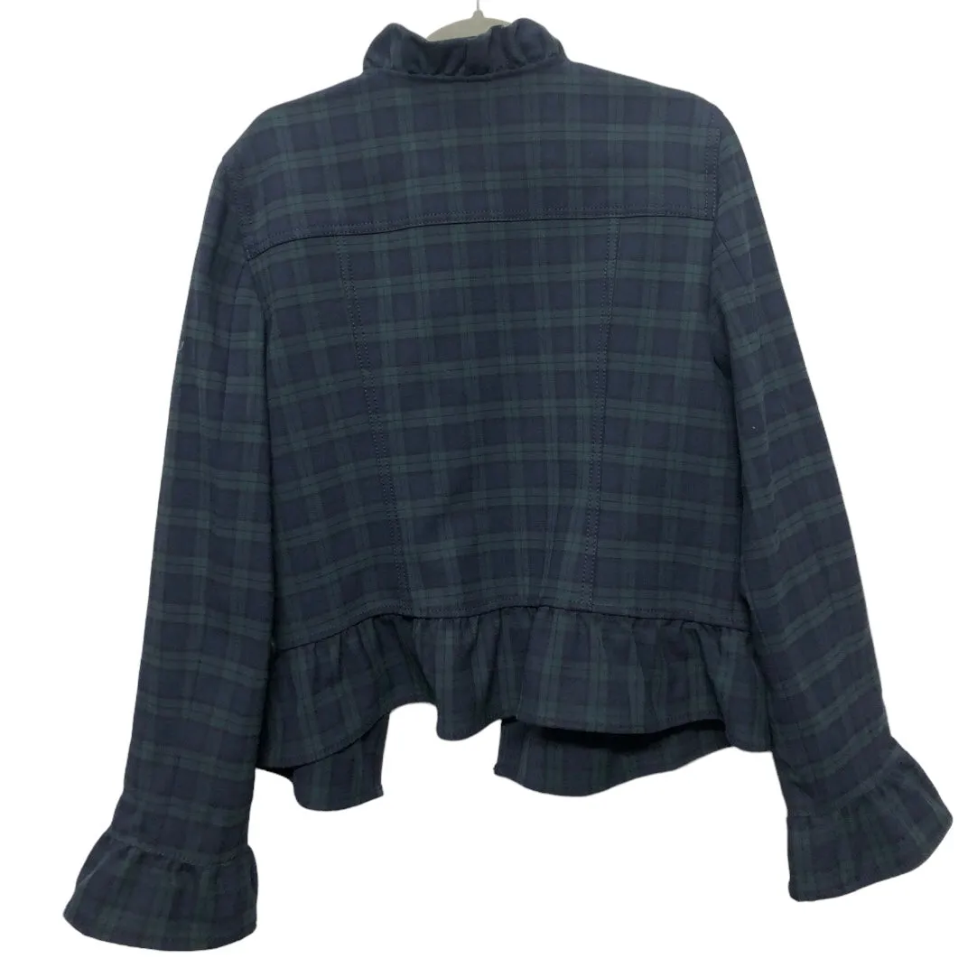 Blazer By Banana Republic In Blue & Green, Size: 16