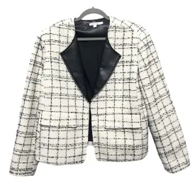 Blazer By Chicos In Black & White, Size: 16