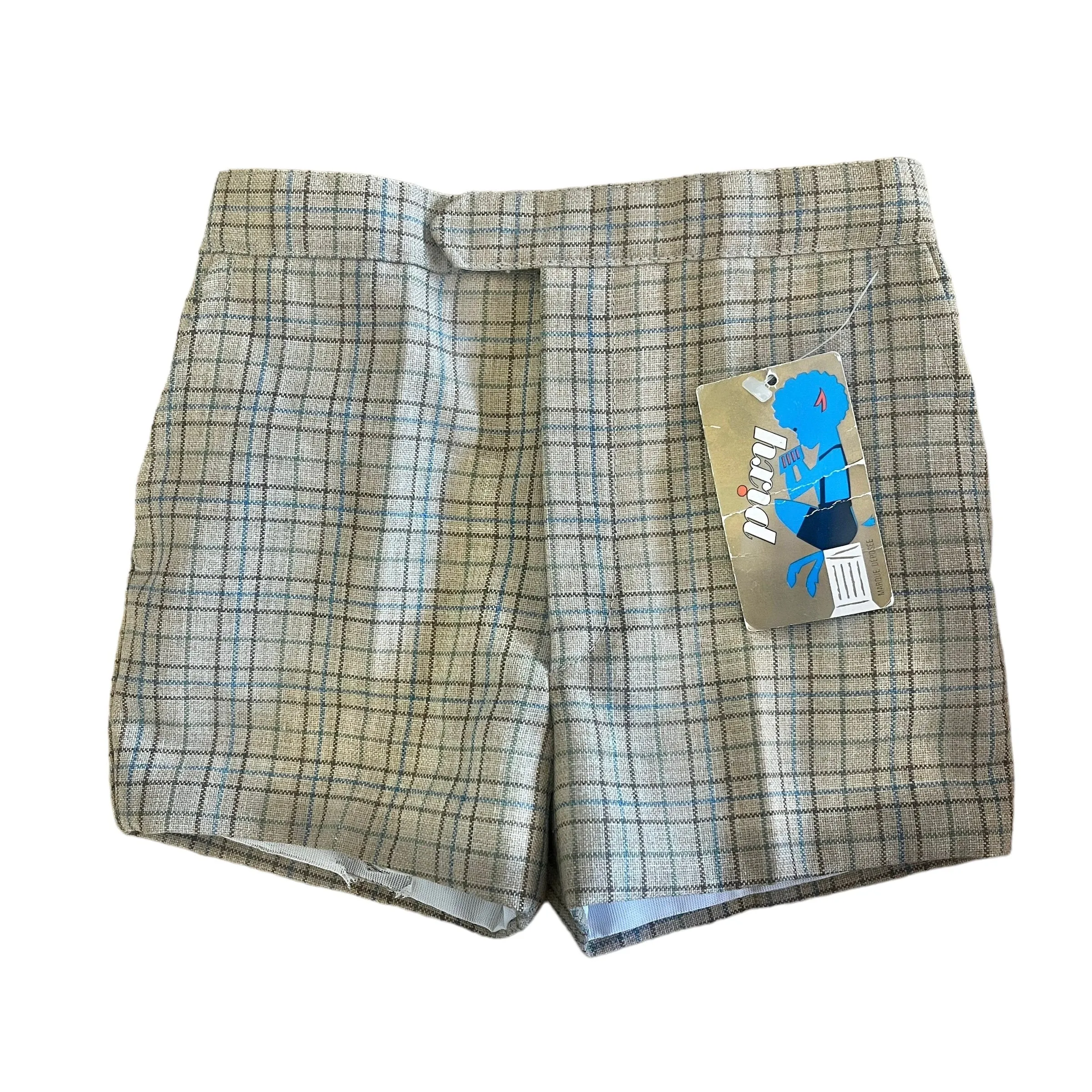 Brown Checked Shorts 18-24 Months