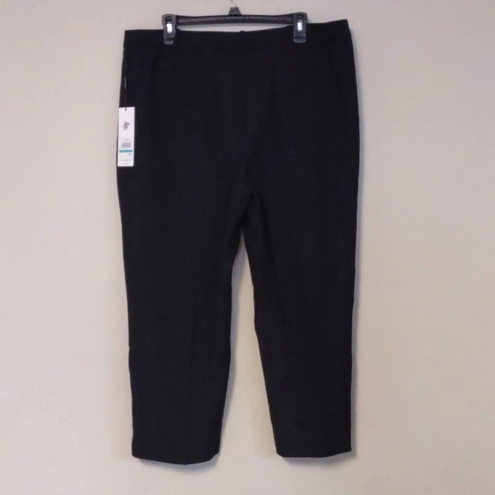 Calvin Klein Zipper Pocket Cropped Twill Pants Black