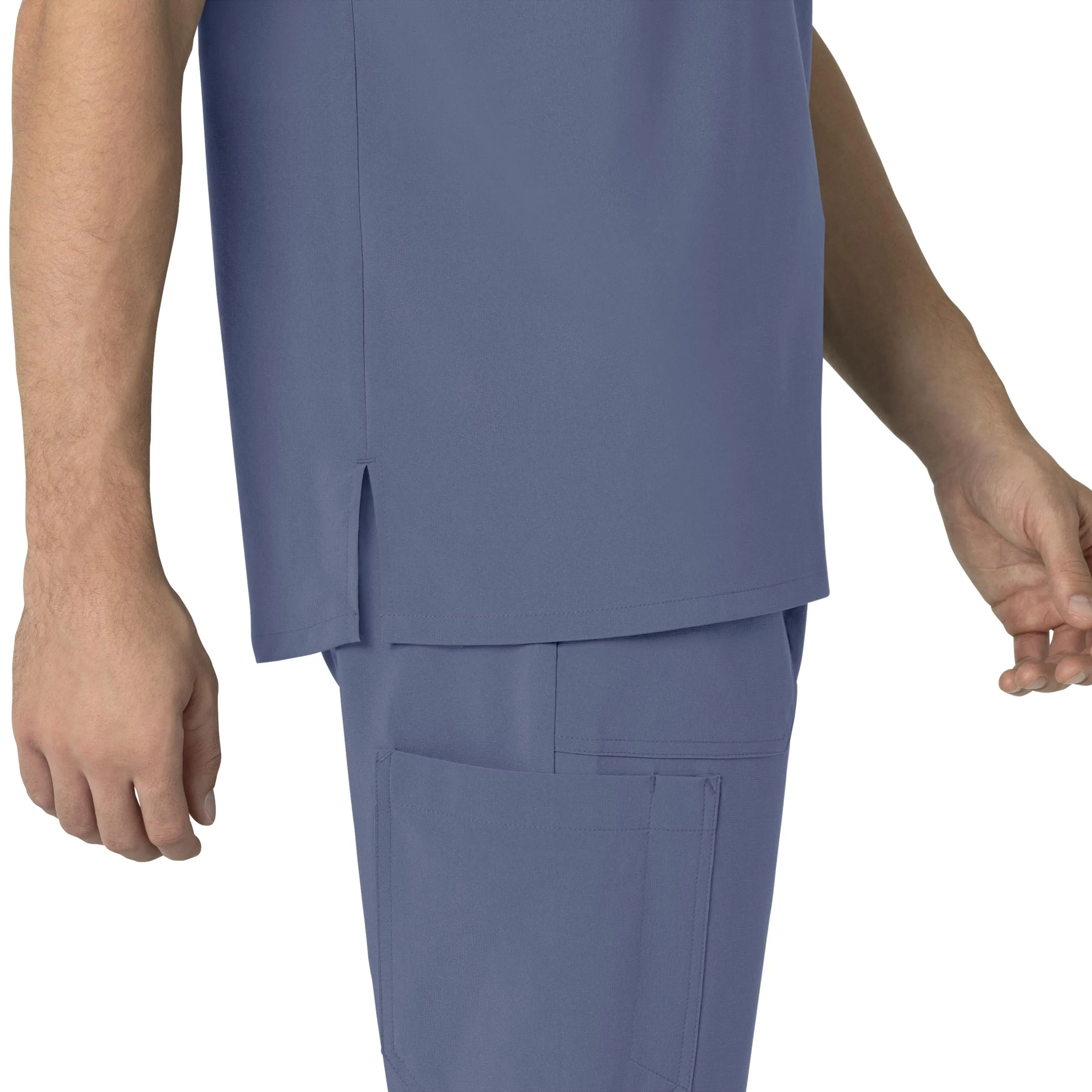 Carhartt Force Cross-Flex Men's Henley Scrub Top - Riverside