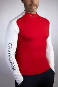 Chic Castellani Bicolor Long Sleeve Top for Stylish Wear