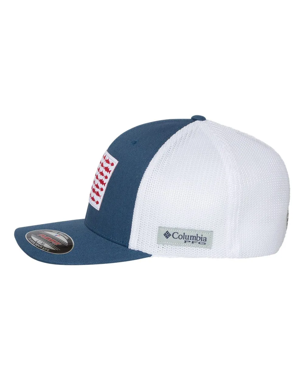 Columbia 183681 PFG Fish Flag Mesh™ Flexfit® Cap