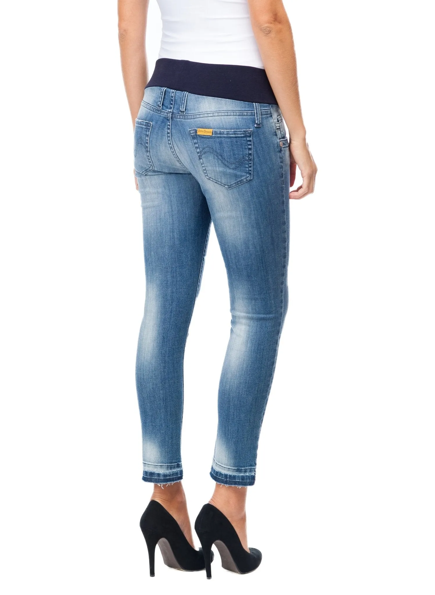 Cool Girl Skinny Cropped Maternity Jeans