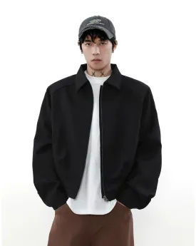 Cropped and Zippered Jacket