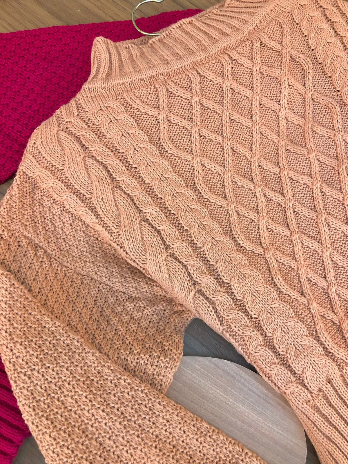 Cropped Tricô Trançado 620292  (ES/E)
