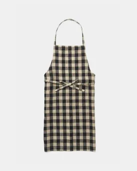 Daily Apron: Black Natural Check