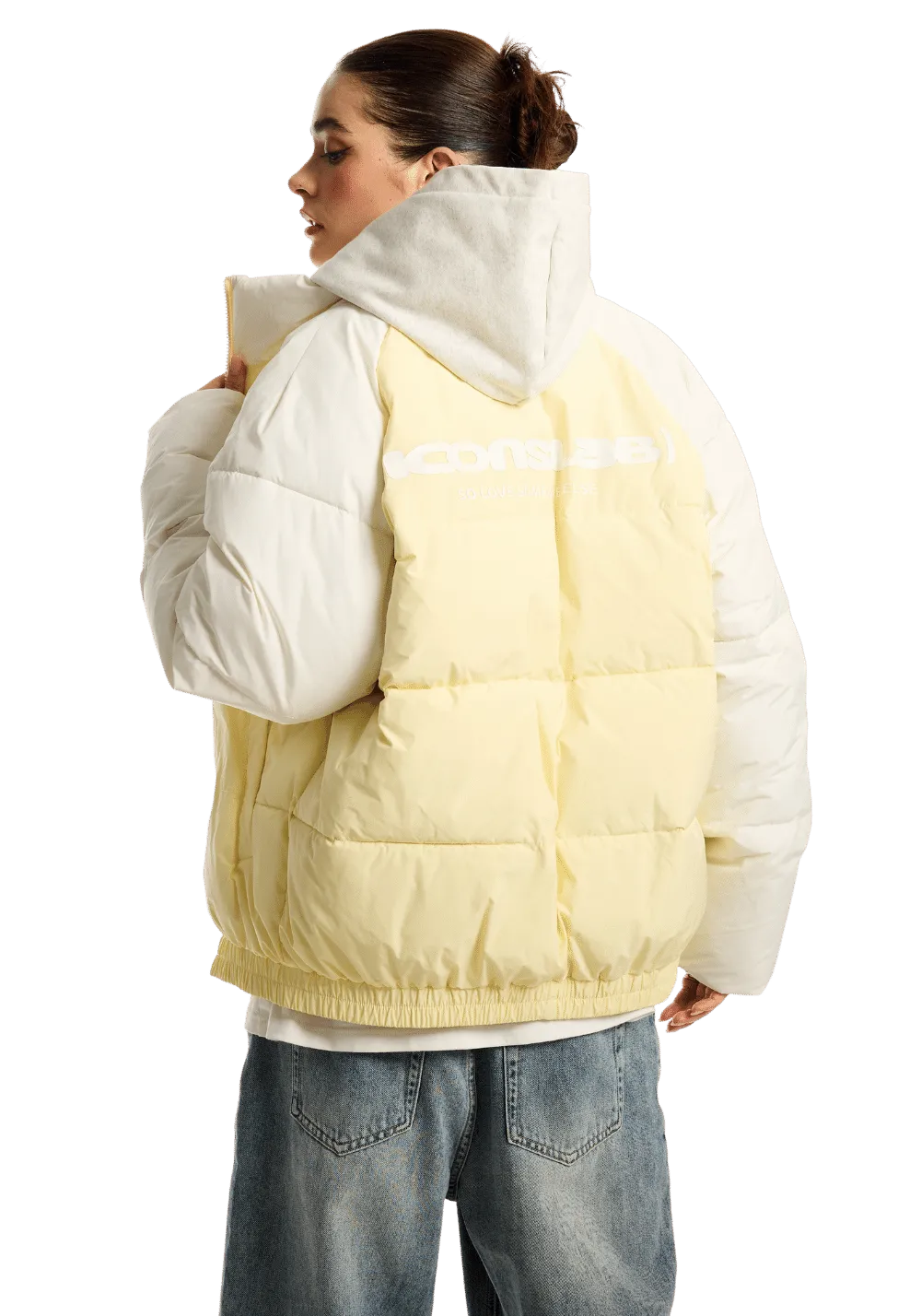 Drop Shoulder Puffer Jacket