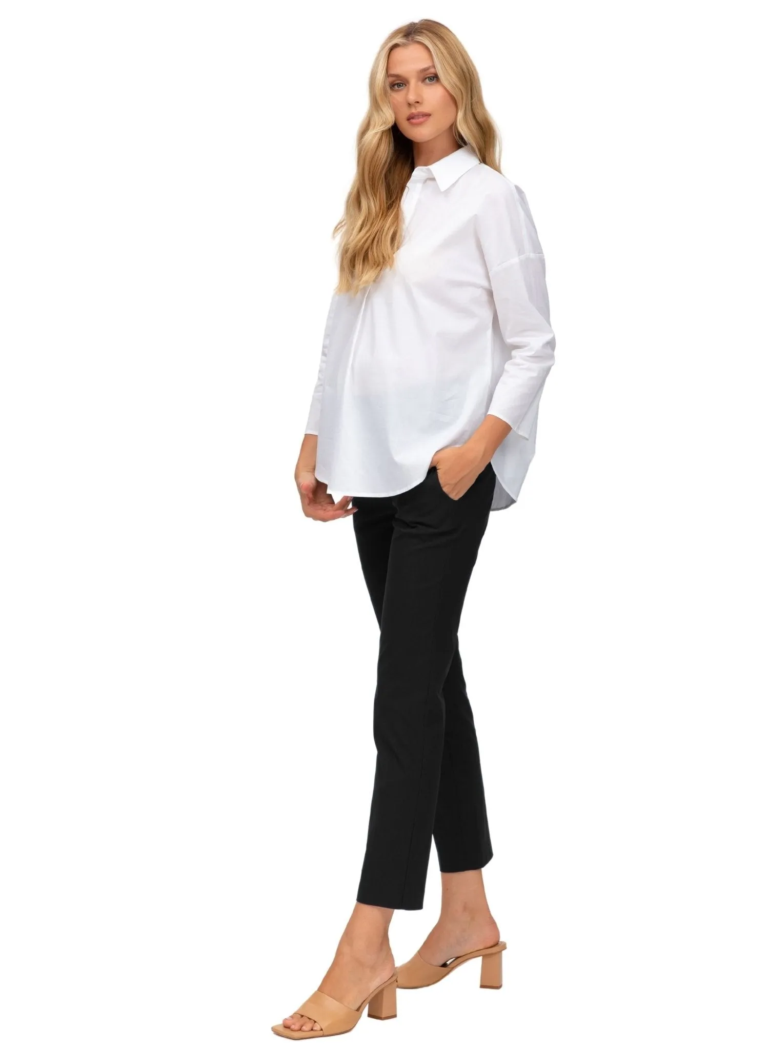 Elwood Maternity Stretch Pants - Black