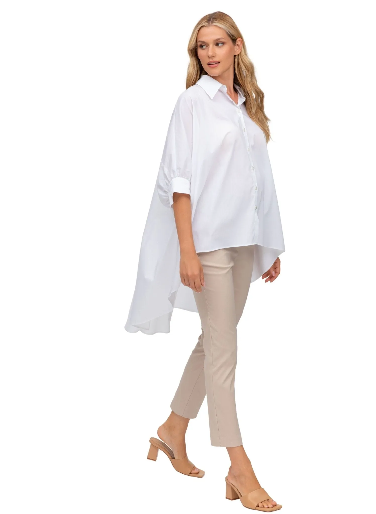 Elwood Maternity Stretch Pants - Desert