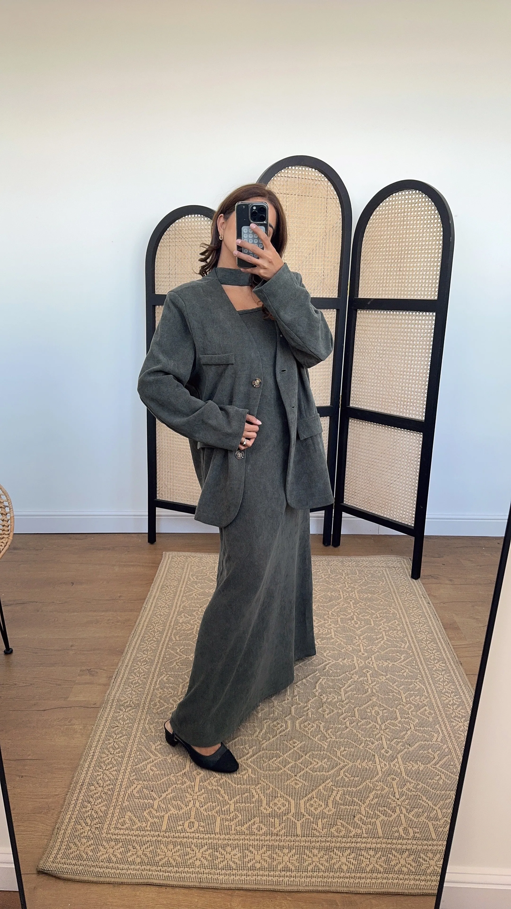 emi two piece in olive