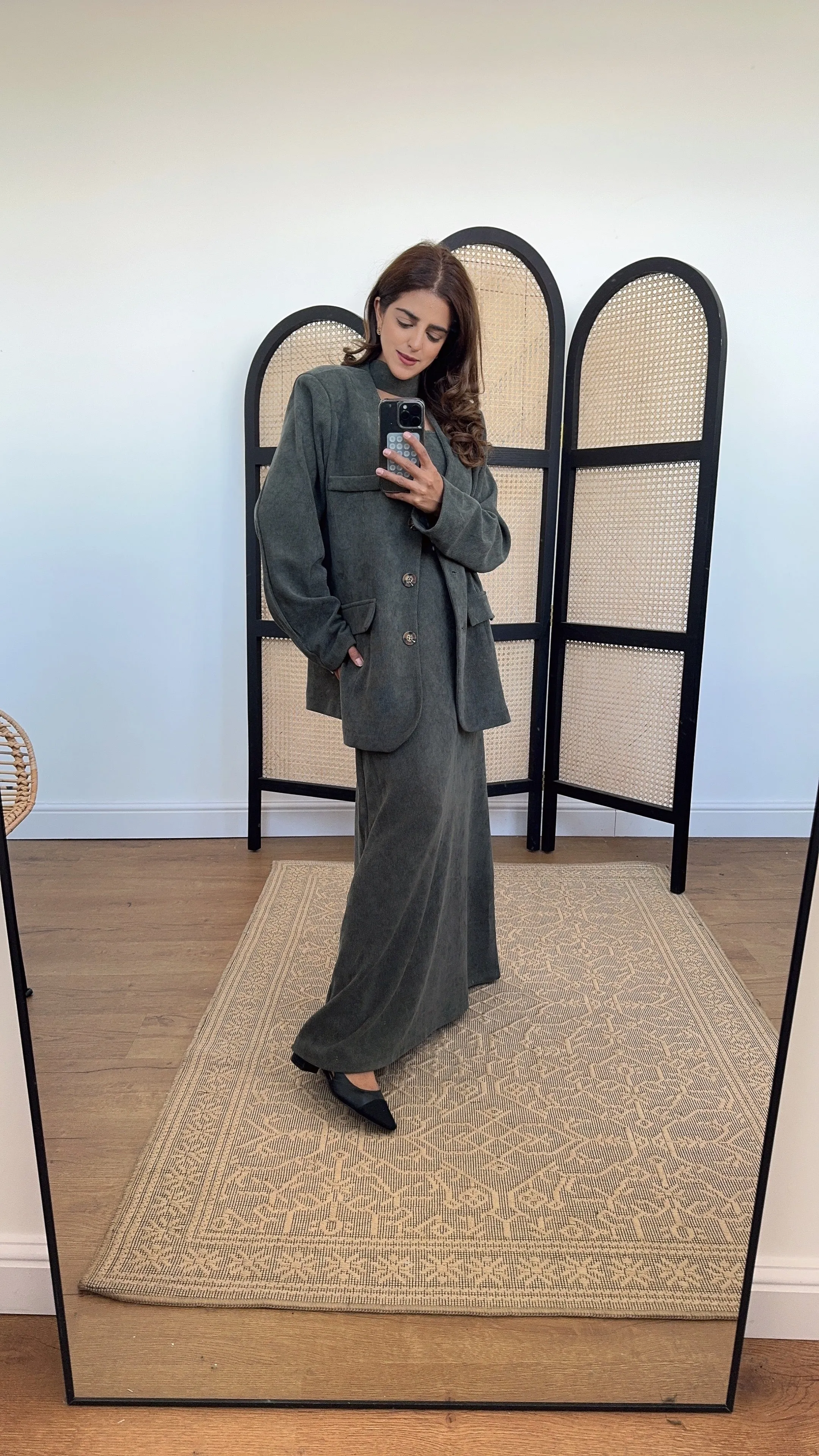 emi two piece in olive