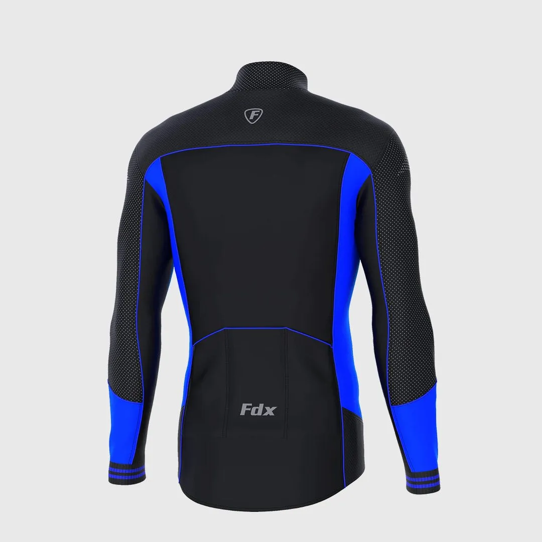 Fdx Thermodream Men's & Boy's Blue Thermal Roubaix Long Sleeve Cycling Jersey
