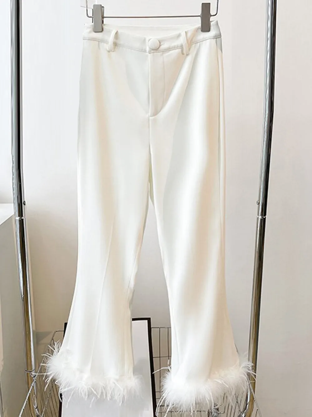 FERRA Blazer & Pants w Feathers Set
