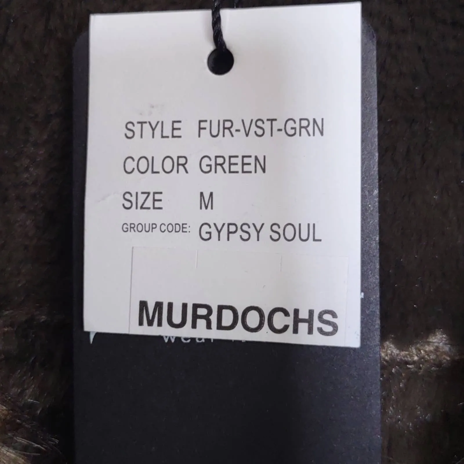 Fornia Vegan Water Resistant Moto Vest Medium Green Gypsy Soul