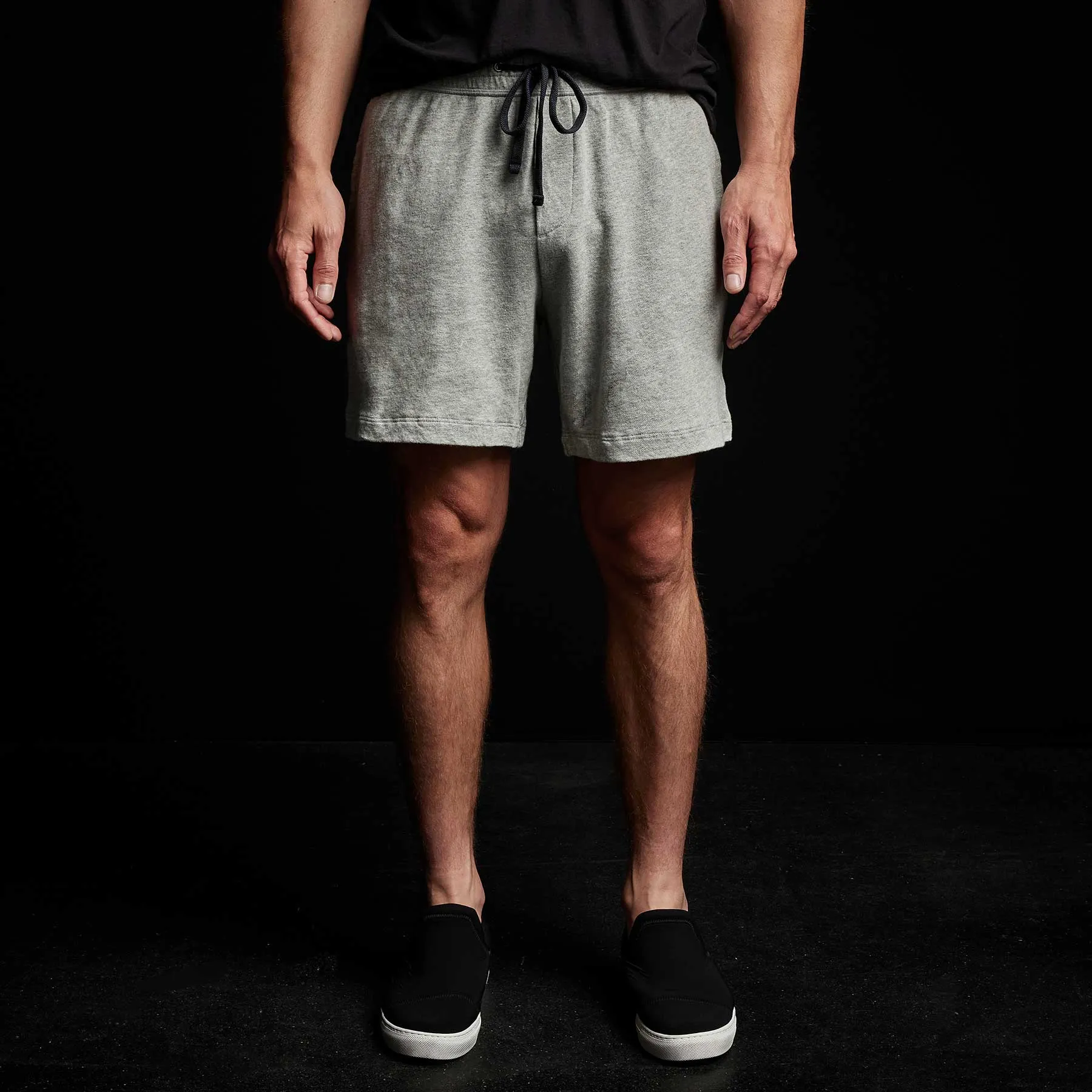 French Terry Sweat Short - Heather Grey