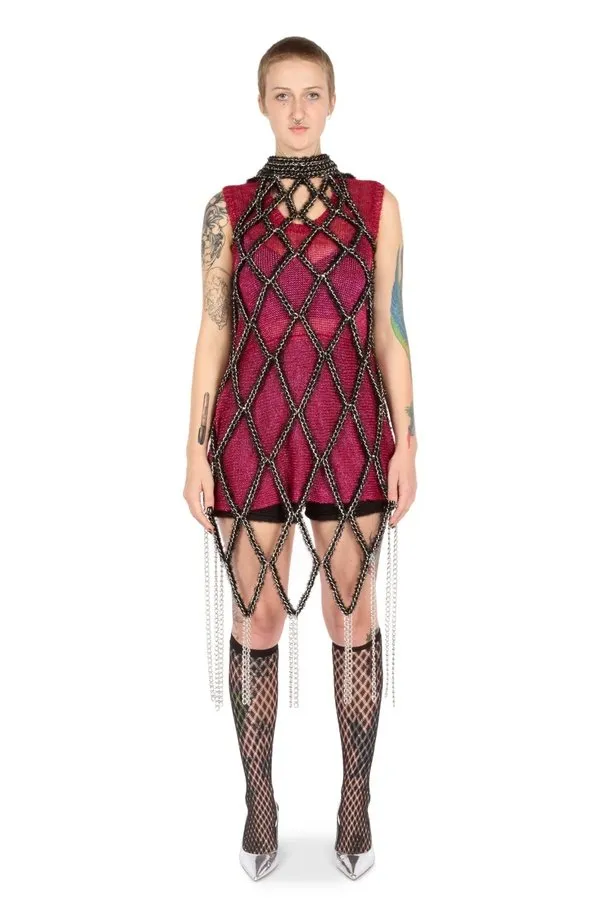 Fur Chains Dress
