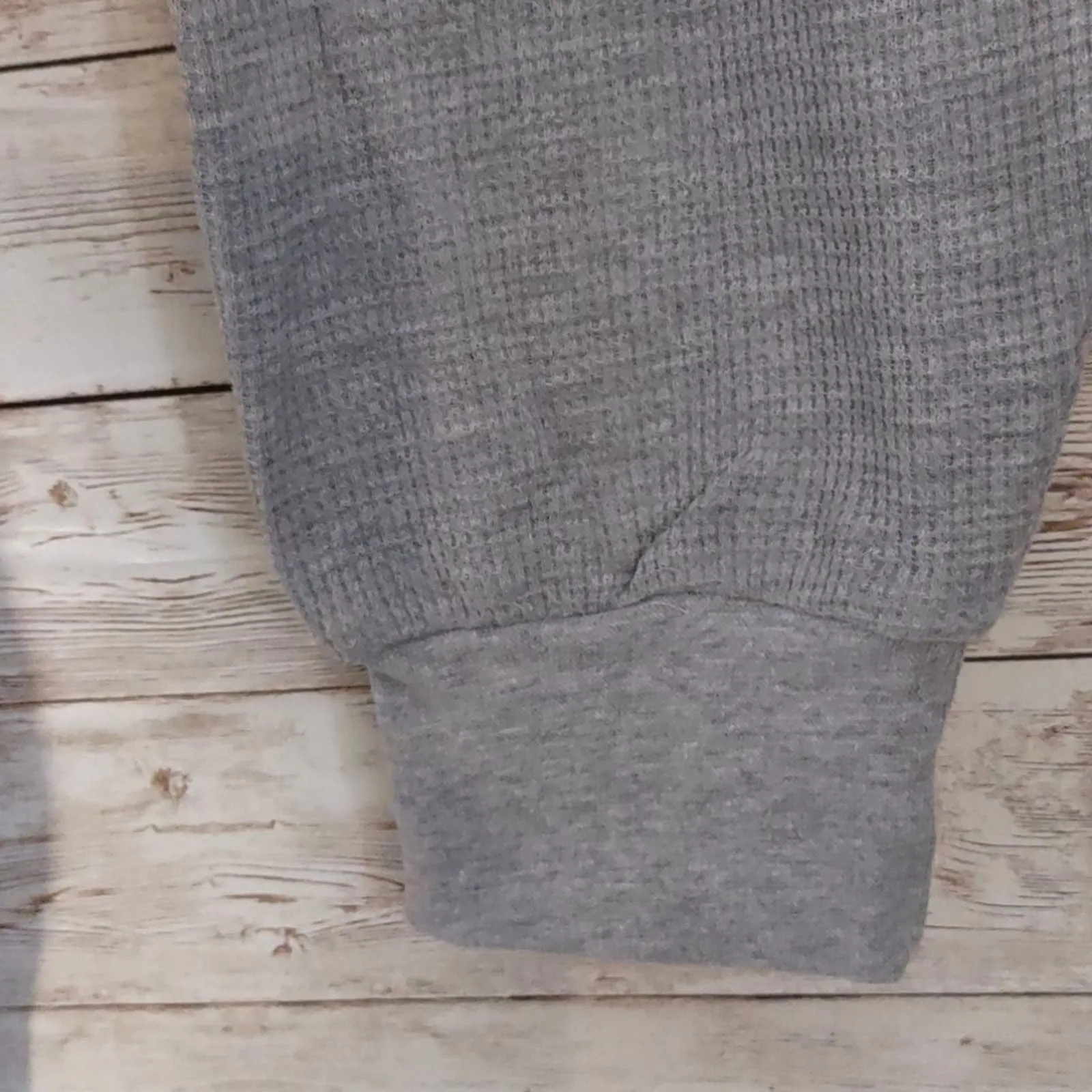 Galaxy by Harvic Waffle Knit Crewneck Thermal Top