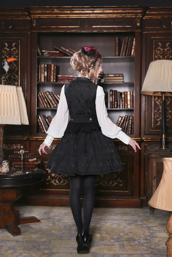 Gemini - Shawl Collar Frill Vest
