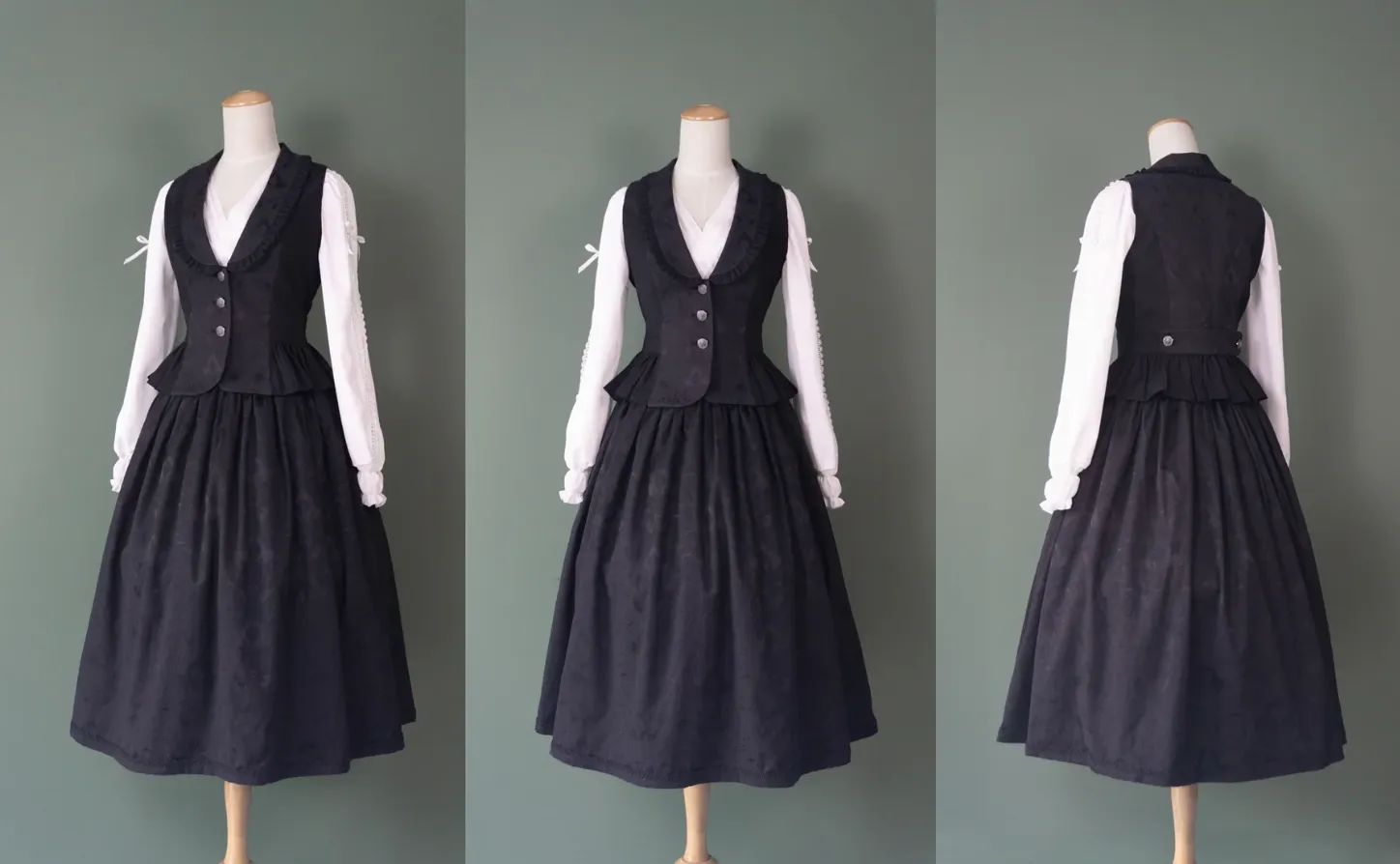 Gemini - Shawl Collar Frill Vest