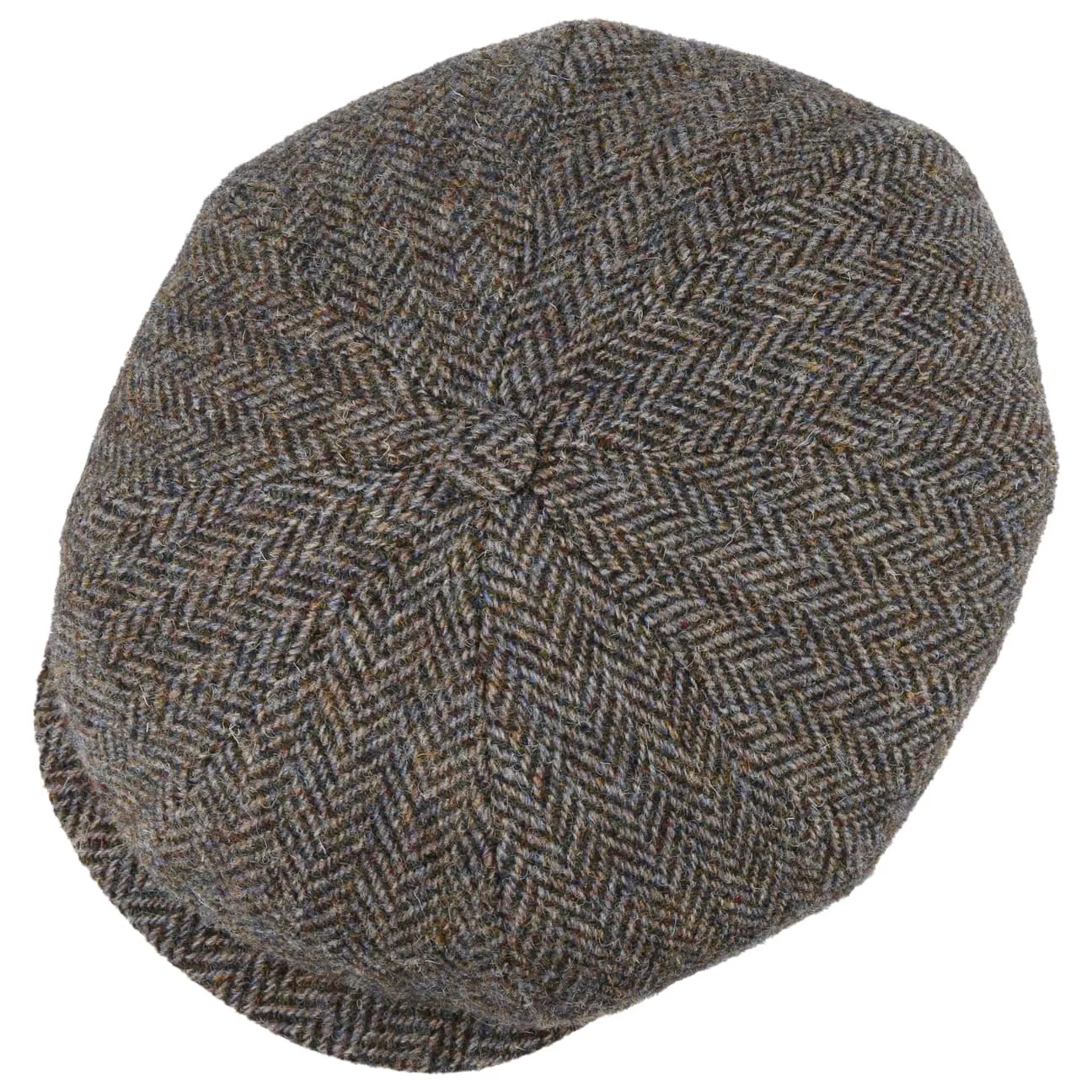 Hatteras Harris Tweed Herringbone Cap by Stetson