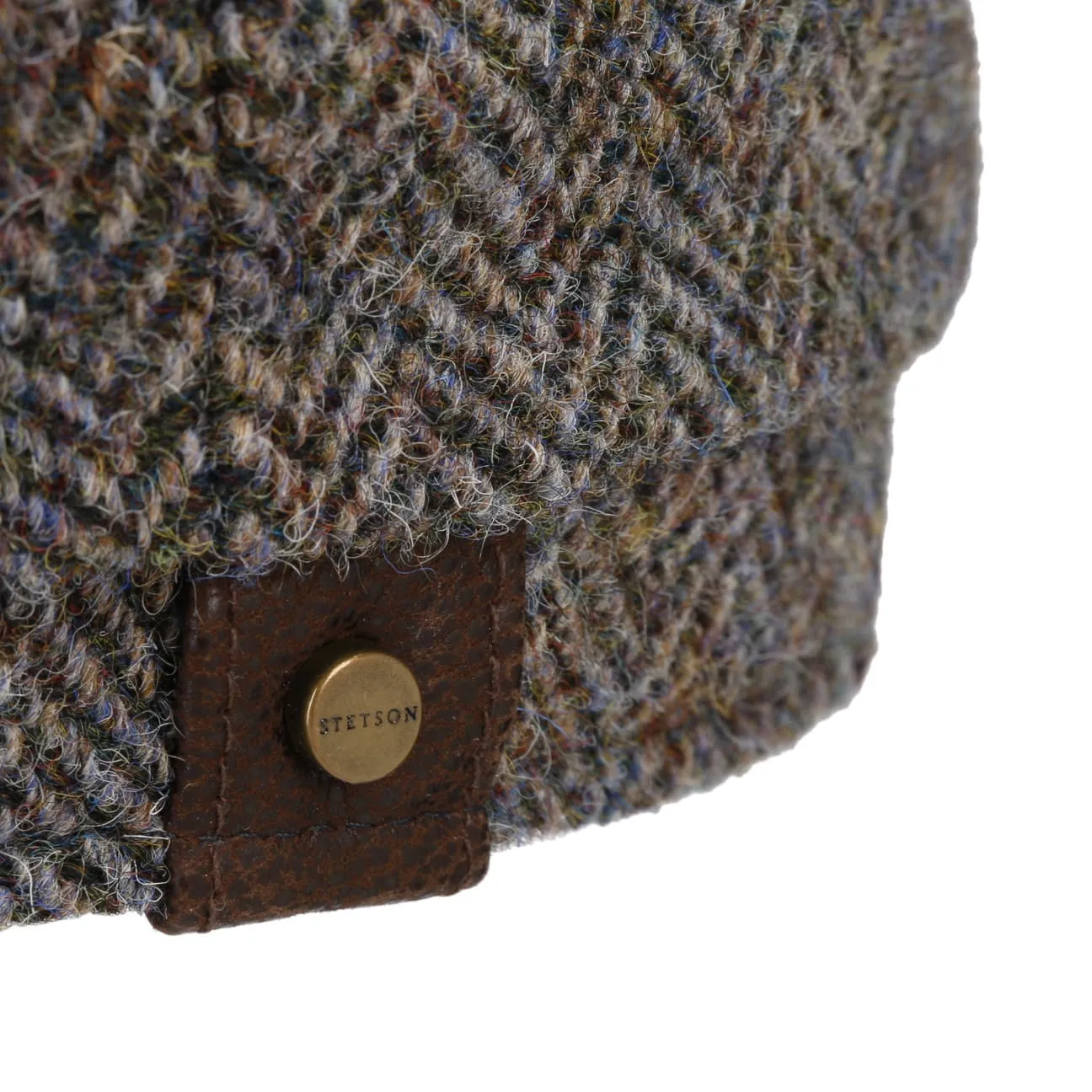 Hatteras Harris Tweed Herringbone Cap by Stetson