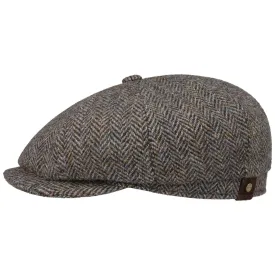 Hatteras Harris Tweed Herringbone Cap by Stetson