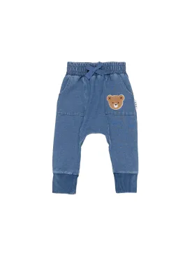 HUXBEAR KNIT DENIM DROP CROTCH PANT