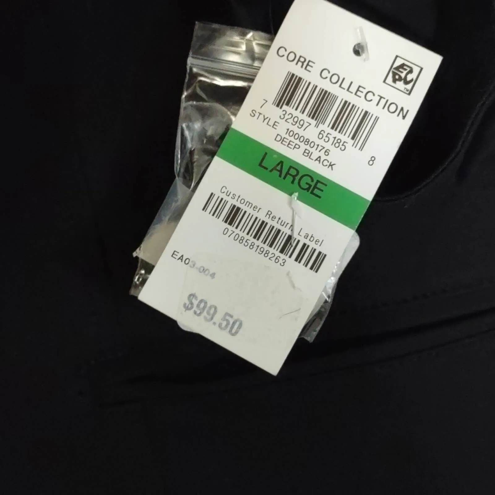 INC One Button Blazer Jacket Black Large